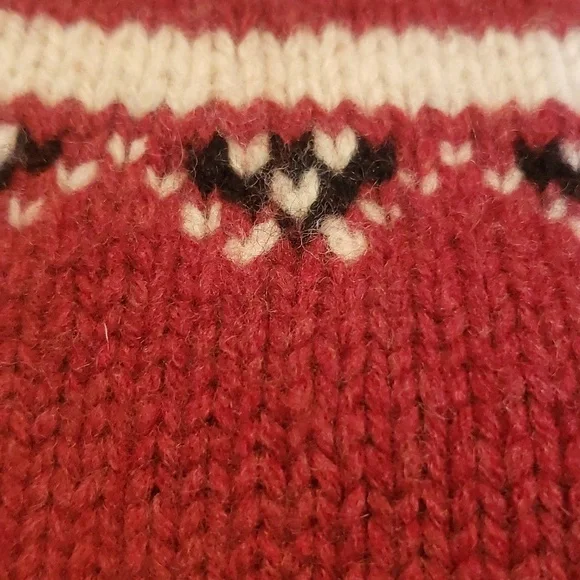 Brooks Brothers Sweater Womens sz Large Nordic Jumper Rust 100% Lambswool - Picture 7 of 7